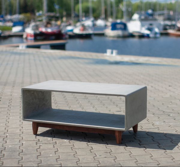 concrete TV table